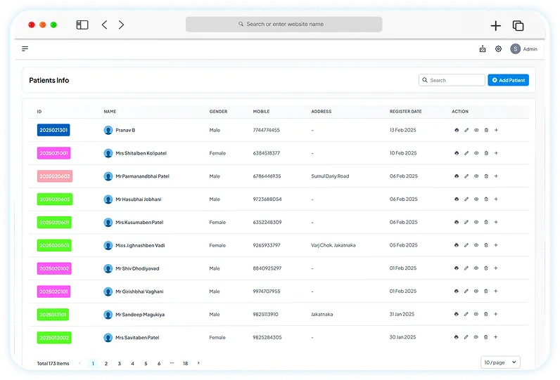 Easily searchable database for faster record retrieval.
